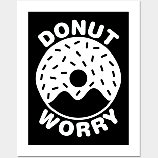 Donut Worry - White Posters and Art